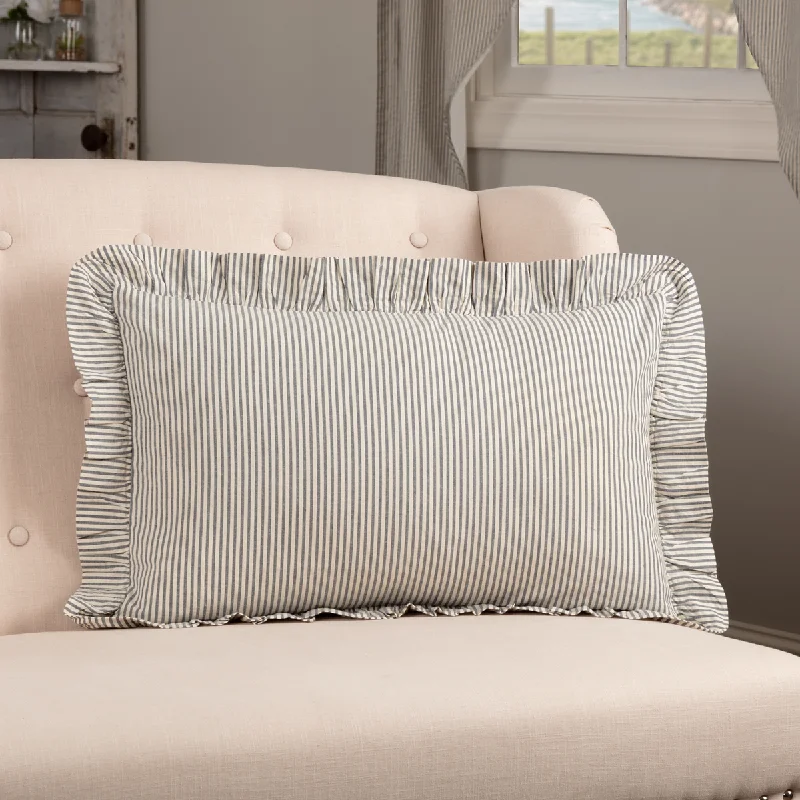 Feather Pillows for a Luxurious SleepAmericana Seersucker Blue Ticking Stripe Pillow - 14x22
