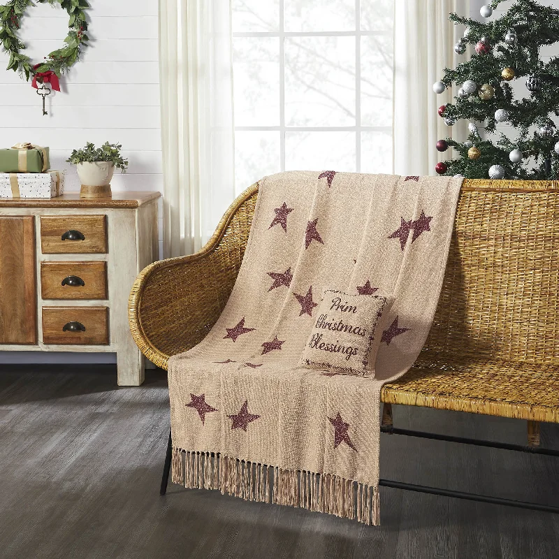 Decorative Pillows for Living Room MakeoverGable Primitive Star Woven Throw 50"x60" VHC Brands Decorative Pillows for Living Room MakeoverGable Primitive Star Woven Throw 50"x60" VHC Brands