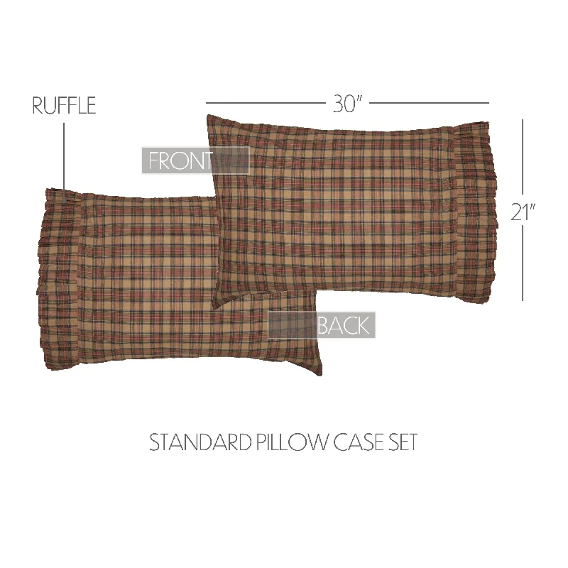 Bed skirts with a country - style patternCrosswoods Standard Pillow Case Set of 2 21x30 Bed skirts with a country - style patternCrosswoods Standard Pillow Case Set of 2 21x30