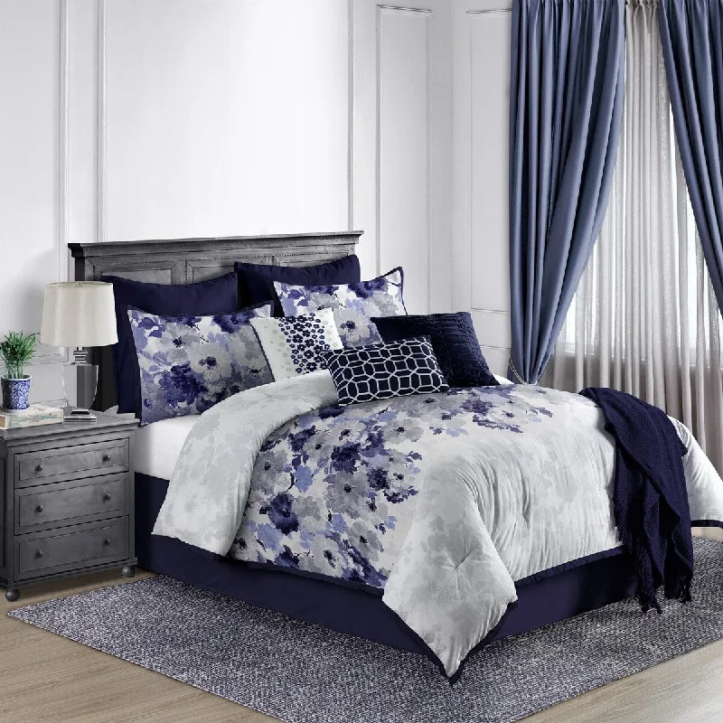 Wool - filled comforters with natural moisture - wicking and temperature - regulating featuresLanwood Home Claire Cotton 10-Piece Comforter Set Wool - filled comforters with natural moisture - wicking and temperature - regulating featuresLanwood Home Claire Cotton 10-Piece Comforter Set