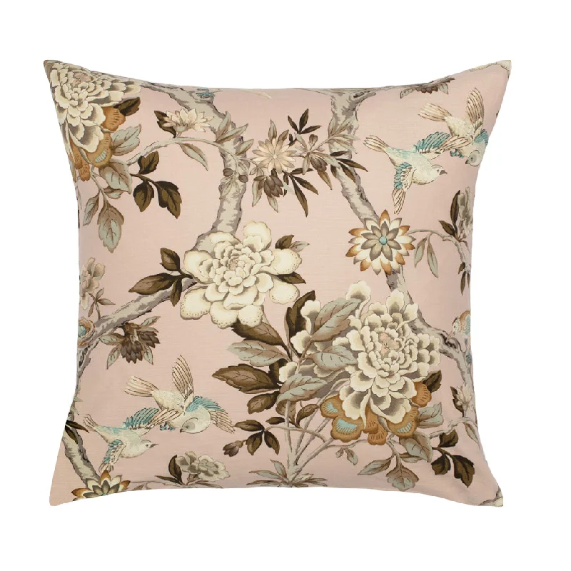 Lumbar Support Pillows for Car SeatsThe Pink Garden Birds Square Throw Pillow