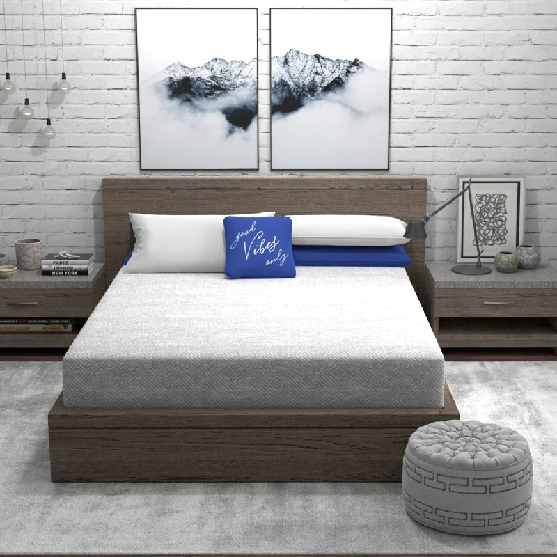 Queen - size mattresses for couples and standard bedroomsVibe Heather Grey 10” Gel Memory Foam Mattress in a Box, Ultra Small Package Queen - size mattresses for couples and standard bedroomsVibe Heather Grey 10” Gel Memory Foam Mattress in a Box, Ultra Small Package
