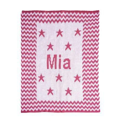Queen - size mattresses for couples and standard bedroomsChevron & Stars Personalized Stroller Blanket or Baby Blanket