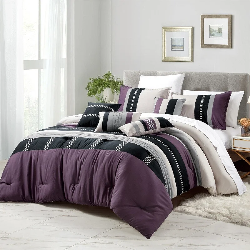 Microfiber - filled comforters that are lightweight and easy to care forWellco Bedding Comforter Set Bed In A Bag - 7 Piece Luxury Acima microfiber Bedding Sets - Oversized Bedroom Comforters Microfiber - filled comforters that are lightweight and easy to care forWellco Bedding Comforter Set Bed In A Bag - 7 Piece Luxury Acima microfiber Bedding Sets - Oversized Bedroom Comforters