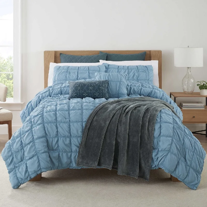 King - size comforters to fit large king - sized beds perfectlyMartex Troy 8-Piece Bed in a Bag Comforter Set King - size comforters to fit large king - sized beds perfectlyMartex Troy 8-Piece Bed in a Bag Comforter Set