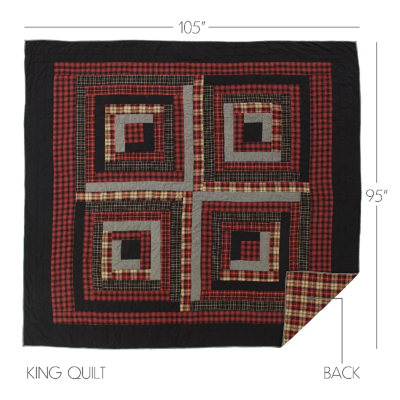 Bed skirts with a modern minimalist designCumberland King Quilt 105Wx95L