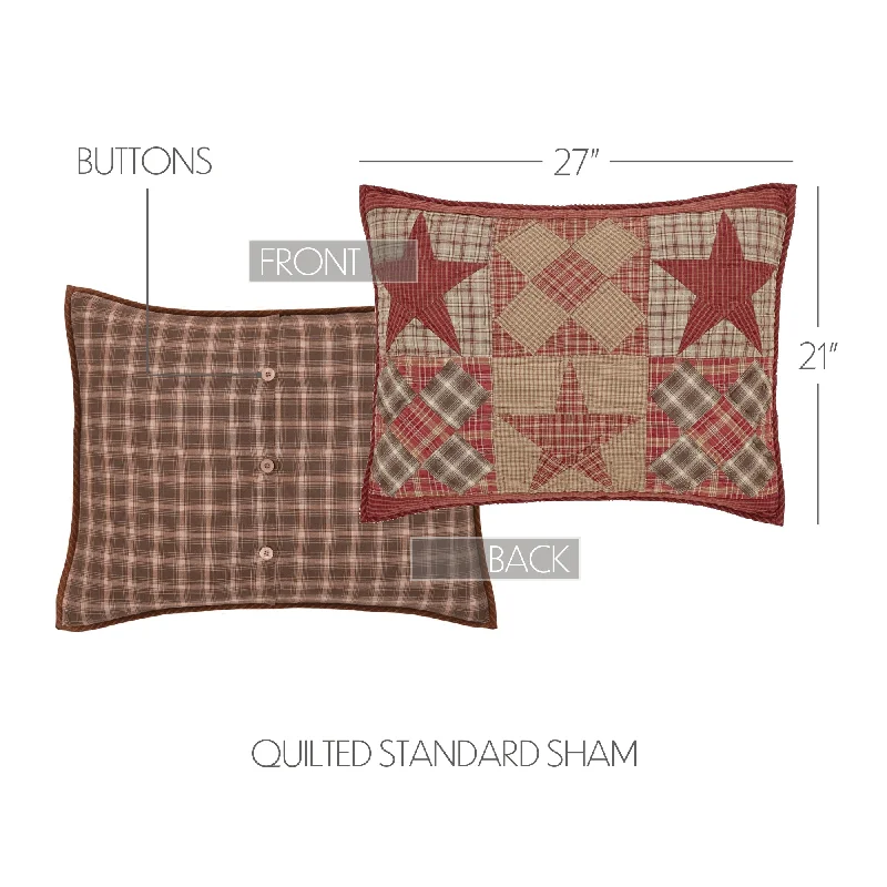 Bed skirts with a contemporary styleDawson Star Standard Sham 21x27