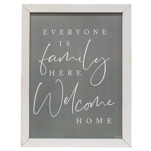 Bed skirts with a scalloped hem for a charming detailEveryone Is Family Framed Print Bed skirts with a scalloped hem for a charming detailEveryone Is Family Framed Print