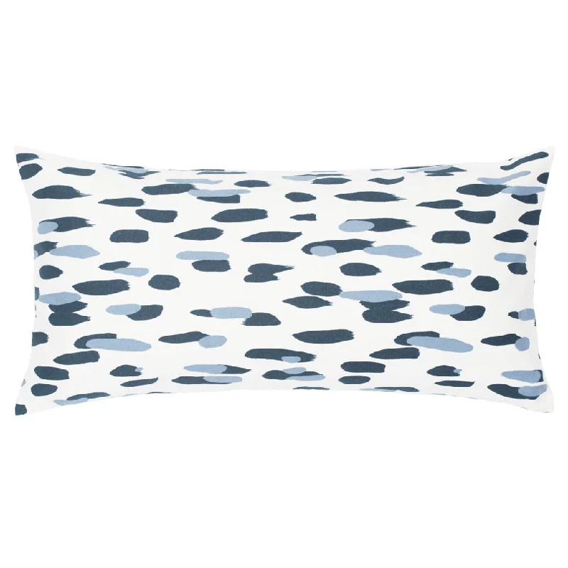 Cooling Pillows for Hot SleepersNavy and Dusk Blue Brushstrokes Throw Pillow
