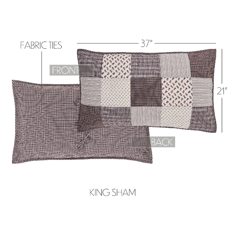 Bed skirts with a lace trim for a romantic touchFlorette King Sham 21x37