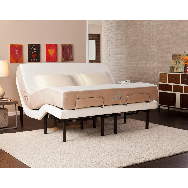 Gel - infused memory foam mattresses for cooler sleepmyCloud Gel Infused Memory Foam 10-inch Cal King-Size Mattress Gel - infused memory foam mattresses for cooler sleepmyCloud Gel Infused Memory Foam 10-inch Cal King-Size Mattress