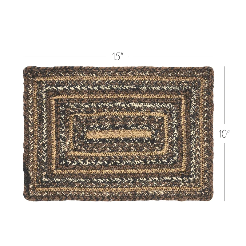 Bed skirts with a beach - themed printEspresso Jute Rect Placemat 10x15