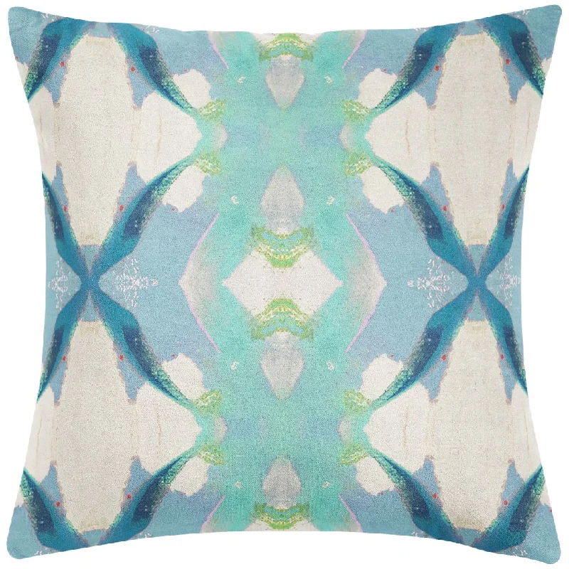 Round Pillows for Boho-Style InteriorsJasmine Blue 26x26 Pillow