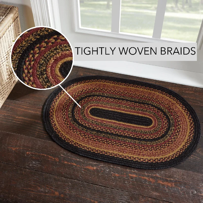 Bed skirts with a shabby - chic styleHeritage Farms Jute Rug Oval w/ Pad 24x36