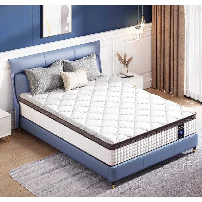 Queen - size mattresses for couples and standard bedrooms10-Inch Memory Foam and Pocket Springs Premium Mattresses,Eruo Top Mattress