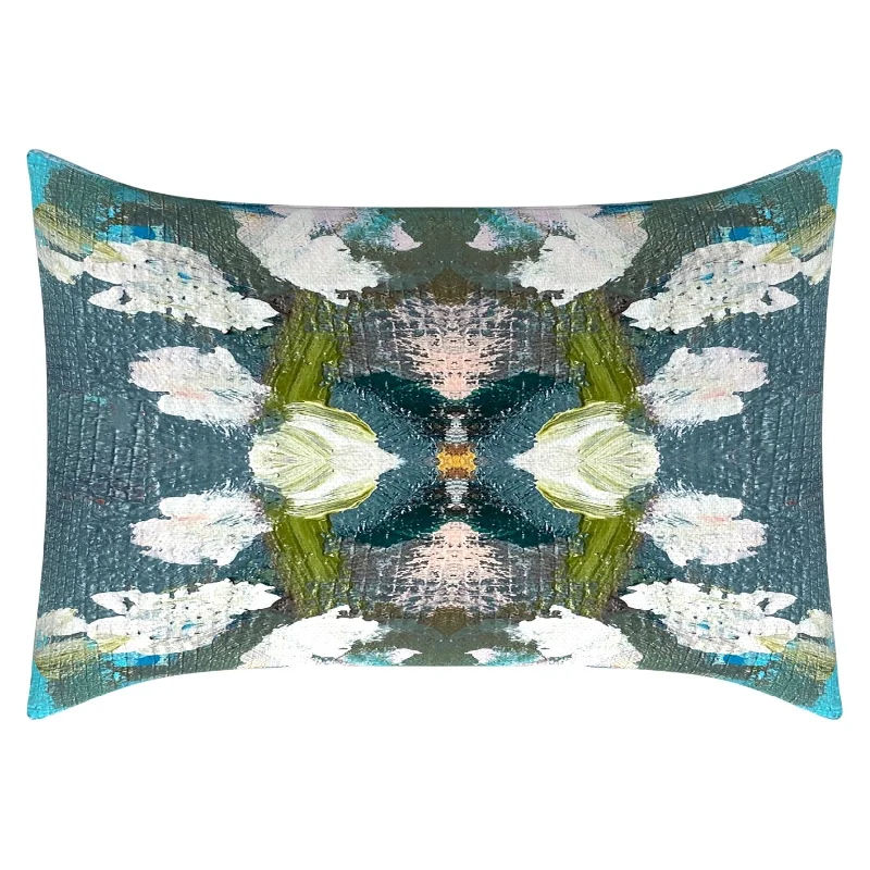 Plush Pillows for a Cozy BedPeacock Blue 14x20 Pillow