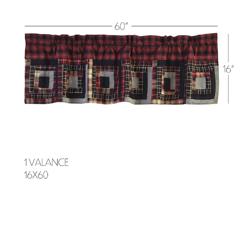 Cotton bed skirts for a soft and breathable lookCumberland Patchwork Valance 16x60