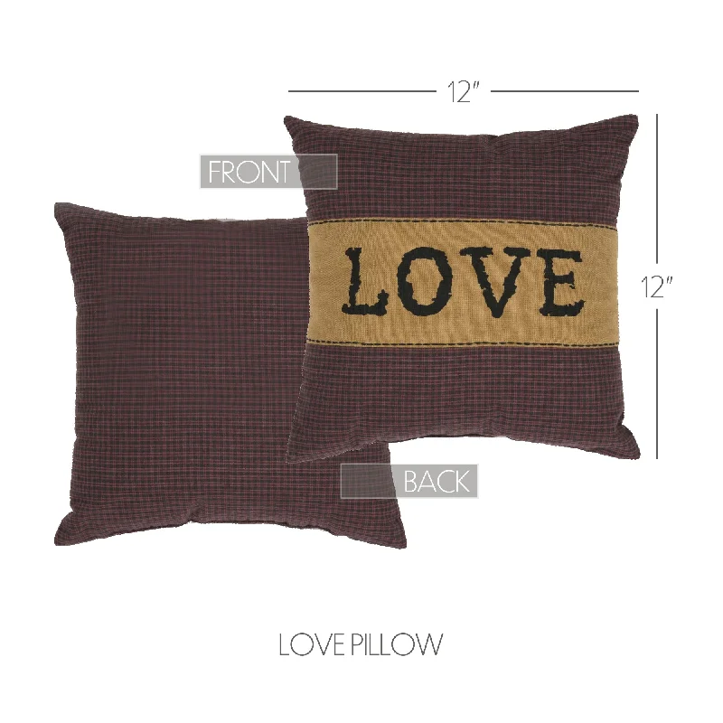 Bed skirts with a nautical themeHeritage Farms Love Pillow 12x12