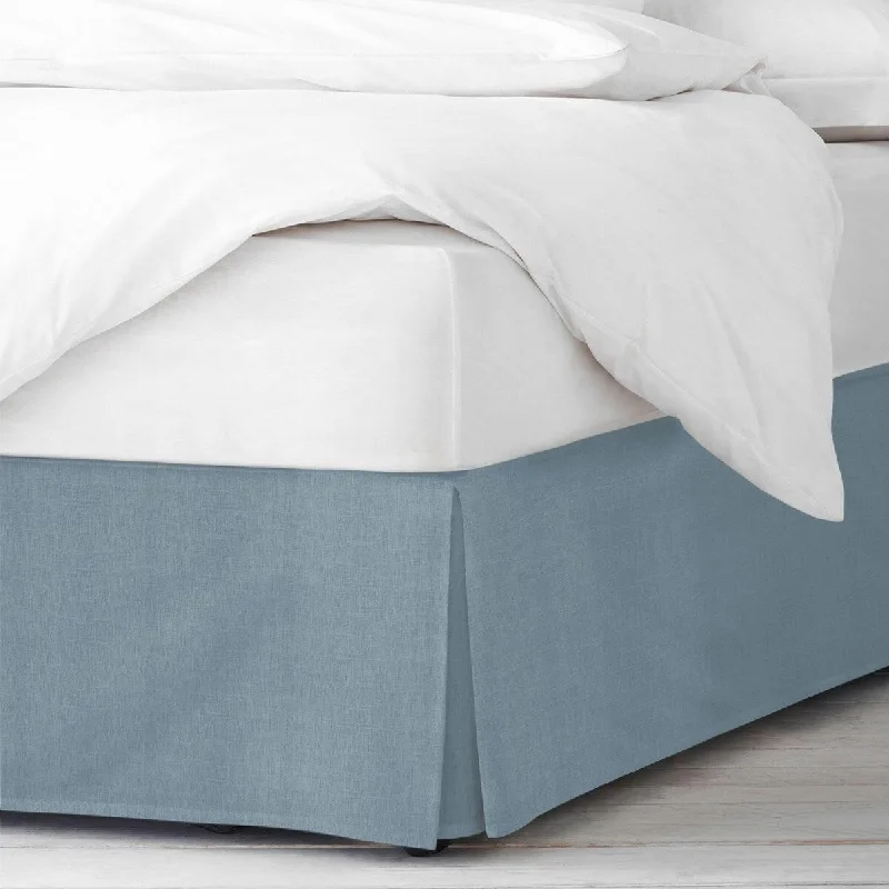 Bed skirts with a plaid pattern for a traditional style6ix Tailors Elsie Cornflower Bedskirt Bed skirts with a plaid pattern for a traditional style6ix Tailors Elsie Cornflower Bedskirt