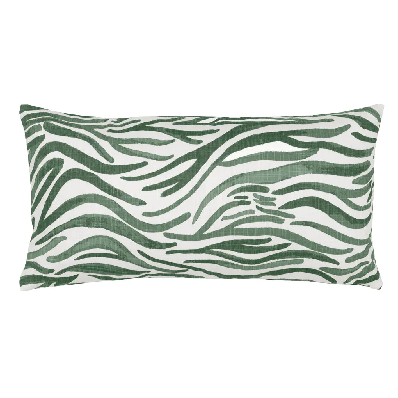 Back Support Pillows for Office ChairsDark Green Watercolor Reef Throw Pillow