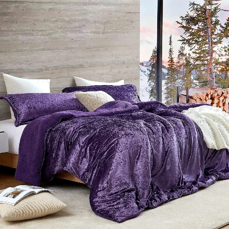 Silk - filled comforters for a luxurious and smooth touchVelvet Crush - Coma Inducer® Oversized Comforter Set - Purple Reign