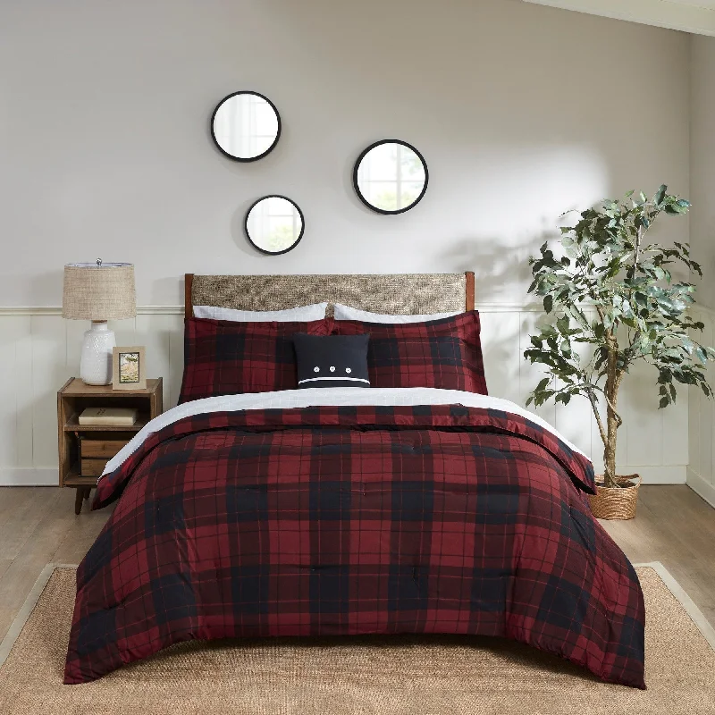 Cotton - filled comforters for a breathable and natural sleep experienceMadison Park Essentials Colebrook Reversible Comforter Set with Bed Sheets
