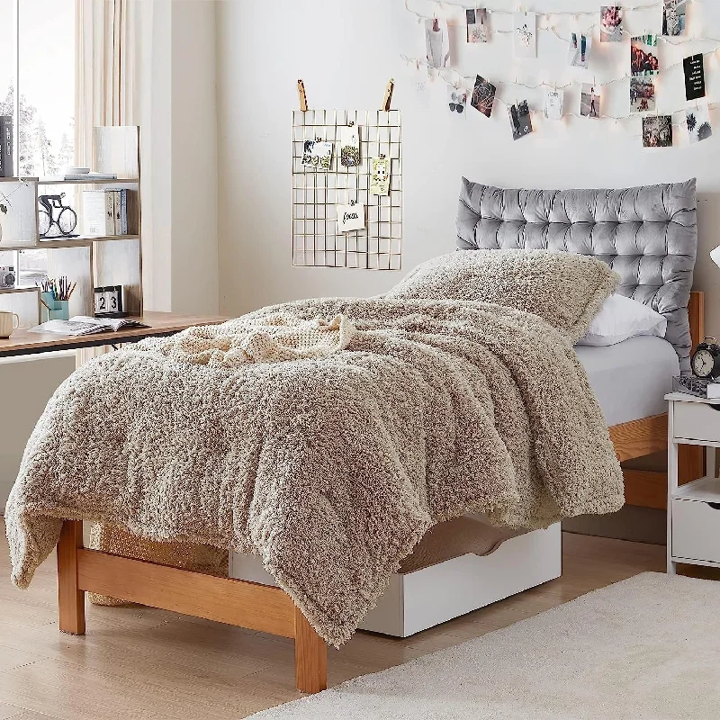 Wool - filled comforters with natural moisture - wicking and temperature - regulating featuresWinter Thick - Coma Inducer® Oversized Comforter Set - Coastal Taupe