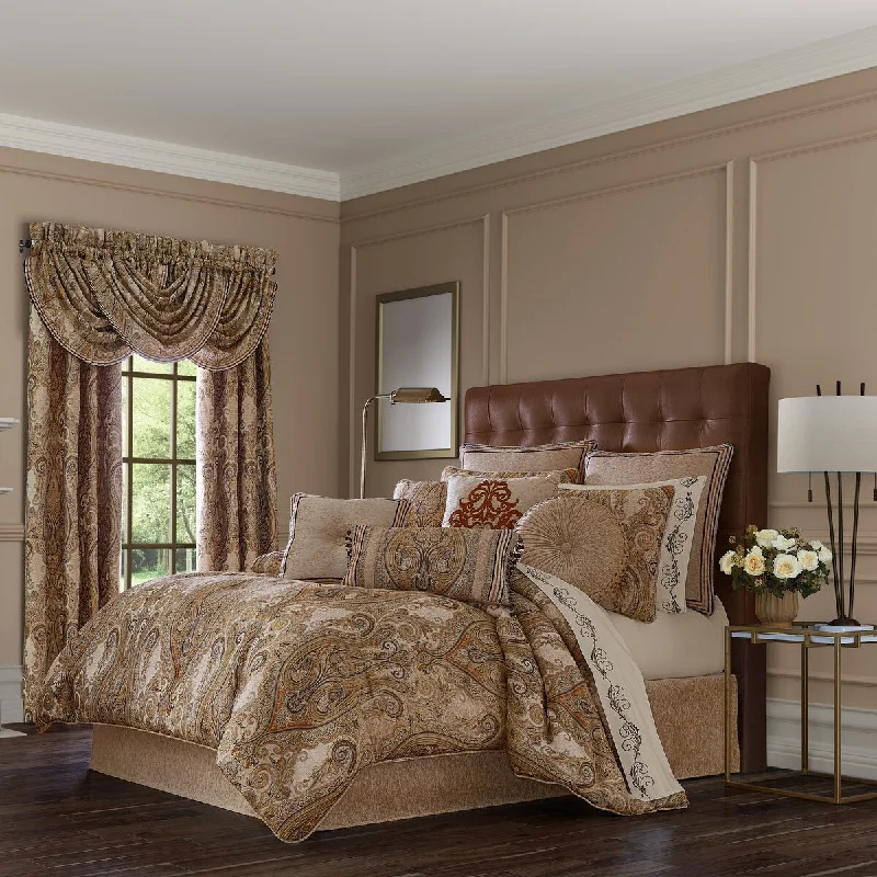 Goose down comforters known for their superior quality and insulationJ. Queen New York Luciana Comforter Set