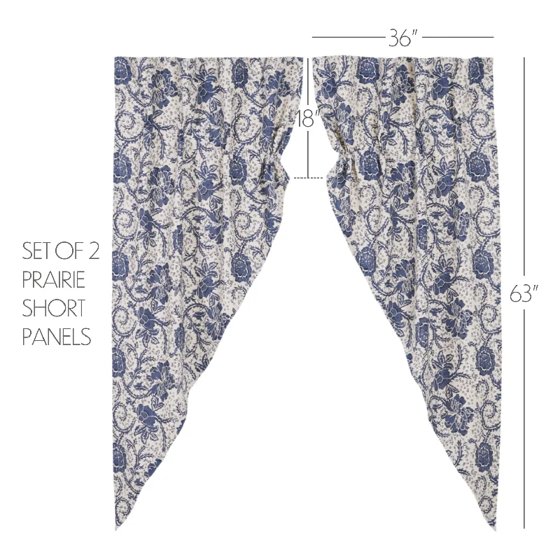 Bed skirts with a child - friendly printDorset Navy Floral Prairie Short Panel Set of 2 63x36x18 Bed skirts with a child - friendly printDorset Navy Floral Prairie Short Panel Set of 2 63x36x18
