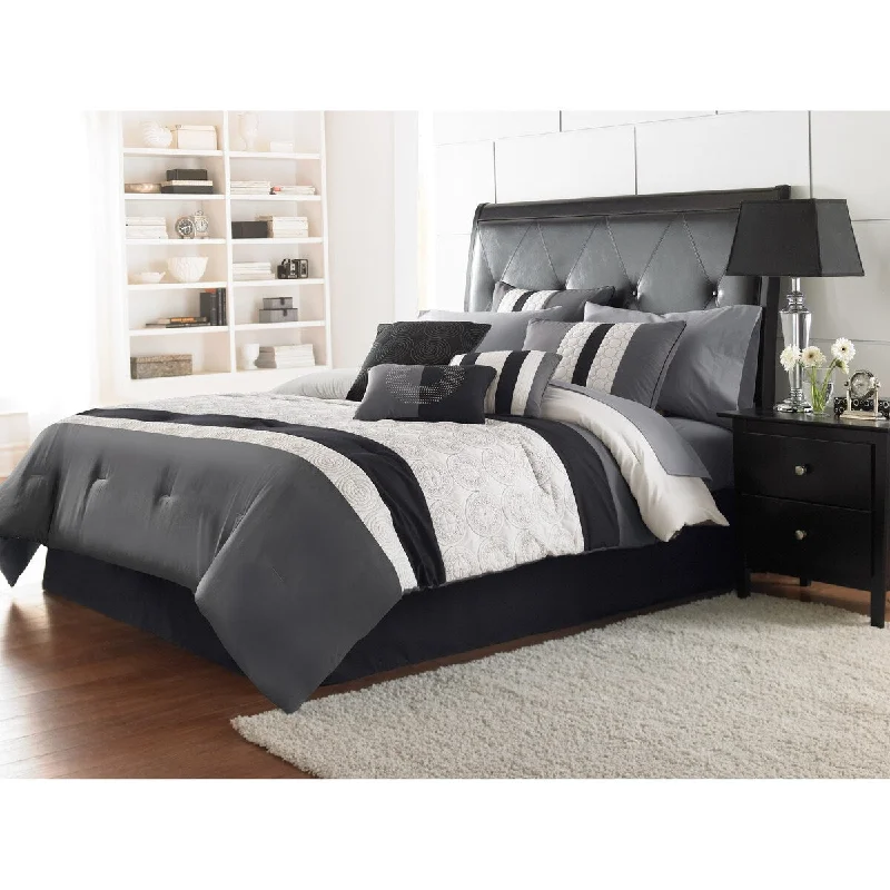 Duck down comforters with a softer feel and good warmth retentionRiverbrook Home Elsie 7 Piece Comforter Set Duck down comforters with a softer feel and good warmth retentionRiverbrook Home Elsie 7 Piece Comforter Set