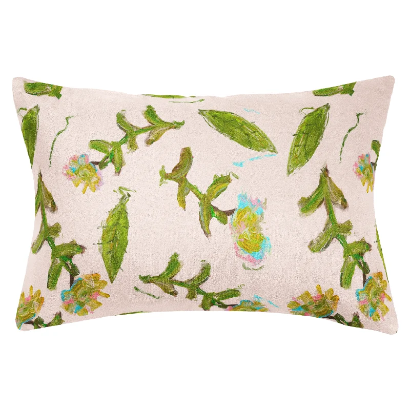 Soft and Fluffy Pillows for Bedroom ComfortFlor Rosa 14x20 Pillow