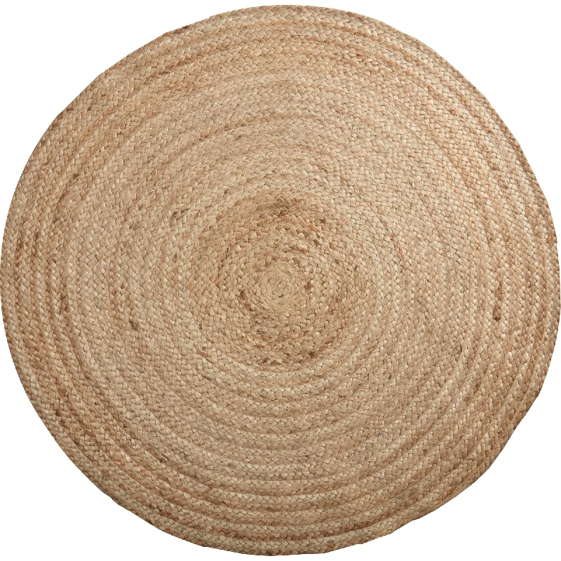 Bed skirts with a shabby - chic styleHarlow Jute Rug w/ Pad 3ft Round