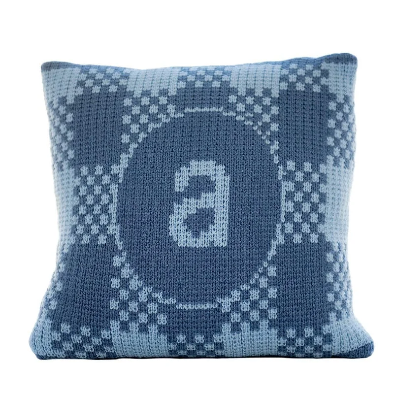 Wool - filled mattresses for natural insulation and moisture - wickingGingham Pillow with Single Initial Personalized Pillow