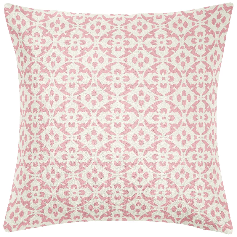 Square Pillows for Modern Home DecorPorto Tiles Blush 26x26 Pillow
