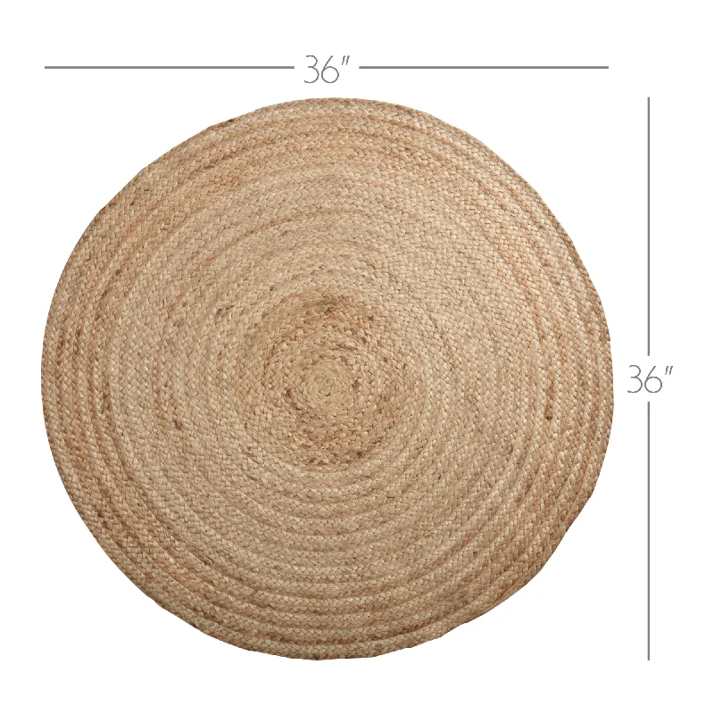 Bed skirts with a soft fleece lining for added comfortHarlow Jute Rug 3ft Round