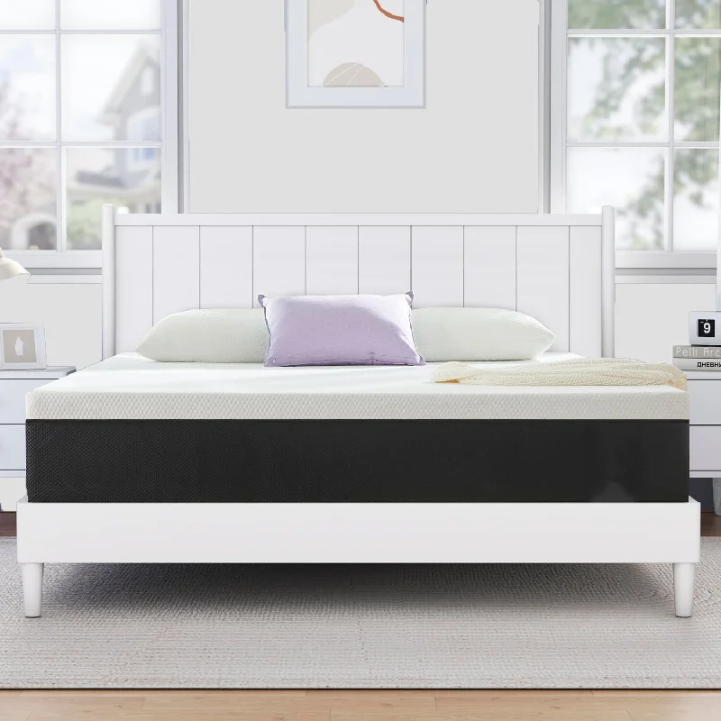 Bamboo - charcoal infused mattresses for odor absorptionStiku 10 inch Medium Memory Foam Mattress, Mattress in a box