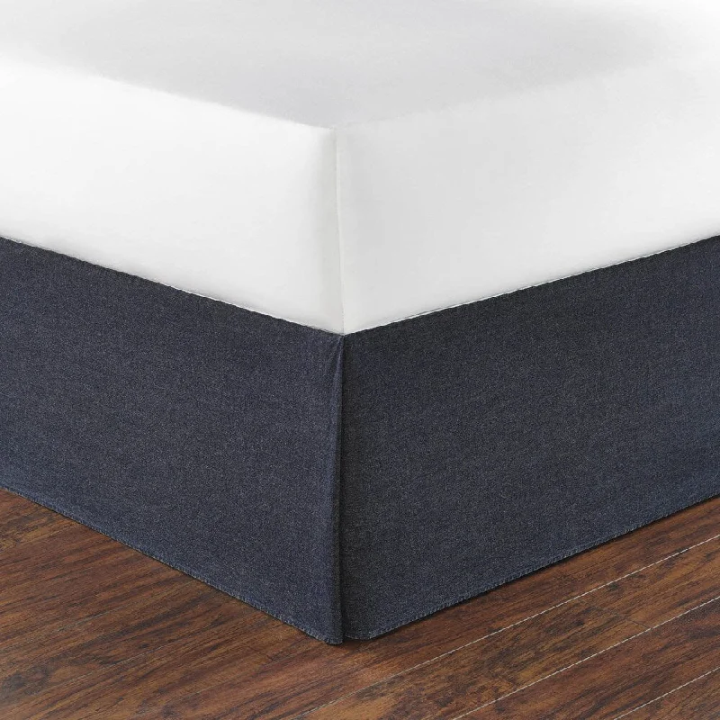 Bed skirts with a ruffled tiered designNautica Seaward Denim 15-inch Drop Bedskirt Bed skirts with a ruffled tiered designNautica Seaward Denim 15-inch Drop Bedskirt