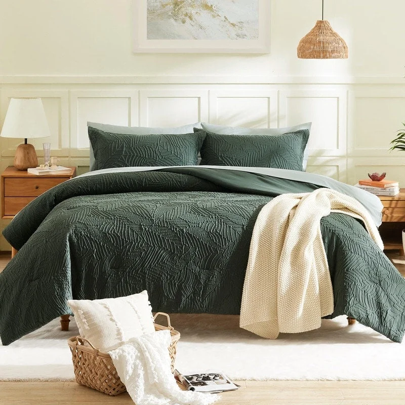 Microfiber - filled comforters that are lightweight and easy to care for7-Pieces Textured All Season Comfortable Comforter Set Microfiber - filled comforters that are lightweight and easy to care for7-Pieces Textured All Season Comfortable Comforter Set