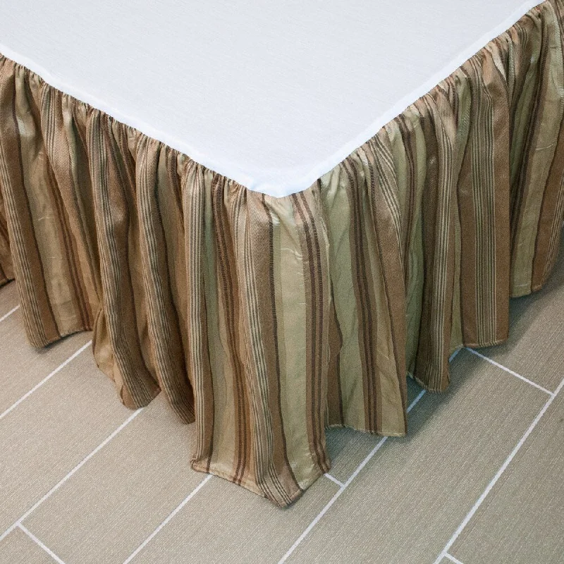 Bed skirts with a plaid pattern for a traditional stylePCHF San Tropez Bedskirt