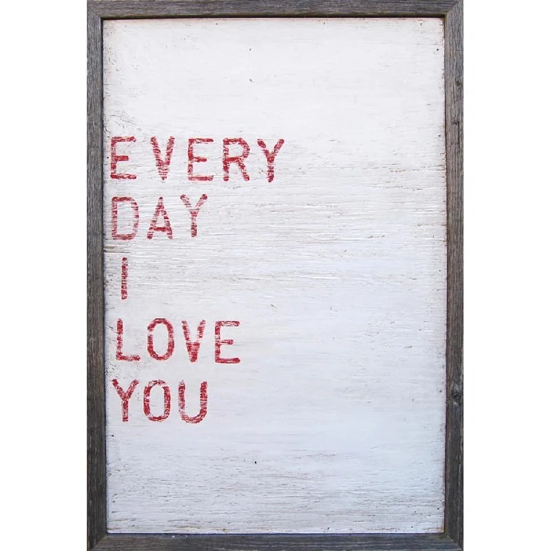 Innerspring mattresses with coil counts for supportART PRINT - Every Day I Love You