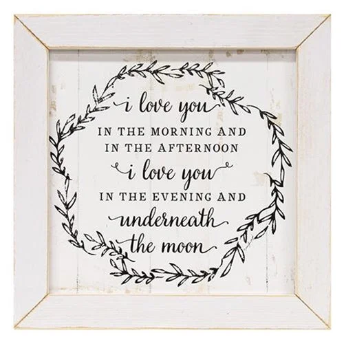 Full - size bed skirts with a gathered fabricLove You In The Morning Framed Print