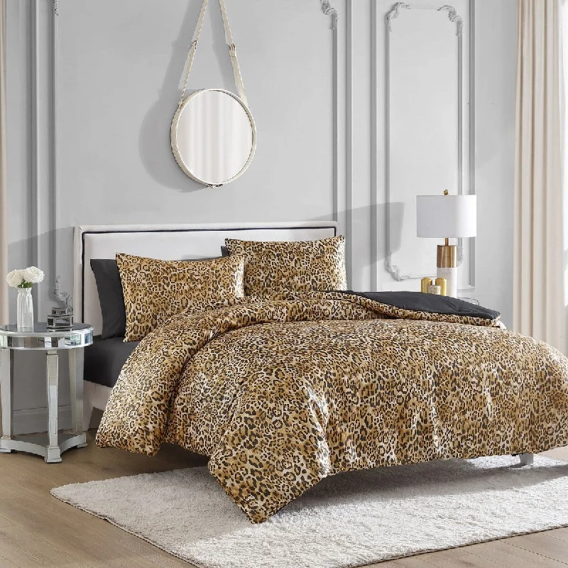 Wool - filled comforters with natural moisture - wicking and temperature - regulating featuresJuicy Couture Monica Leopard Comforter Sets
