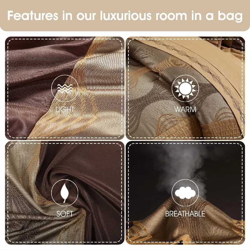 Synthetic - filled comforters like polyester for affordability and hypoallergenic propertiesNanshing Daniella 7-Piece Modern Geometric Comforter Set Synthetic - filled comforters like polyester for affordability and hypoallergenic propertiesNanshing Daniella 7-Piece Modern Geometric Comforter Set