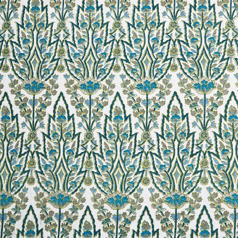 Cotton Pillows for Natural ComfortMarmar Peacock Fabric