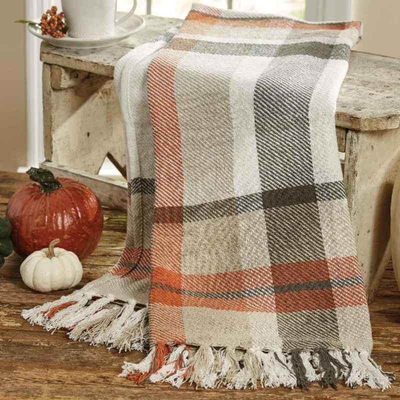 Feather Pillows for a Luxurious SleepOctober Spice Plaid Throw - Park Designs