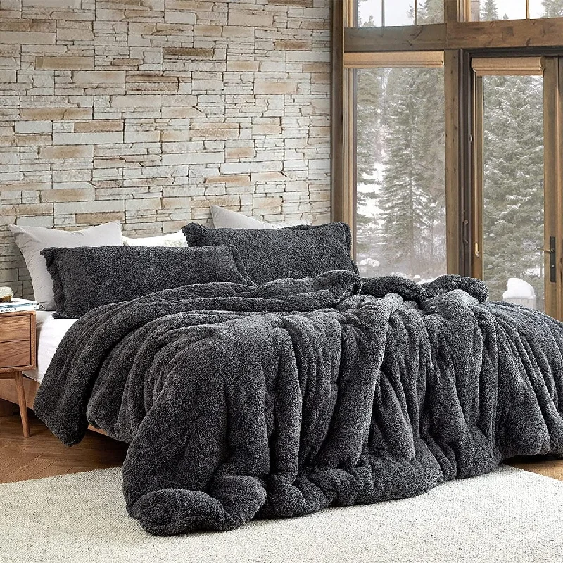 Queen - size comforters for standard queen - sized mattressesComa Inducer® Original Plush Charcoal Oversized Comforter Queen - size comforters for standard queen - sized mattressesComa Inducer® Original Plush Charcoal Oversized Comforter