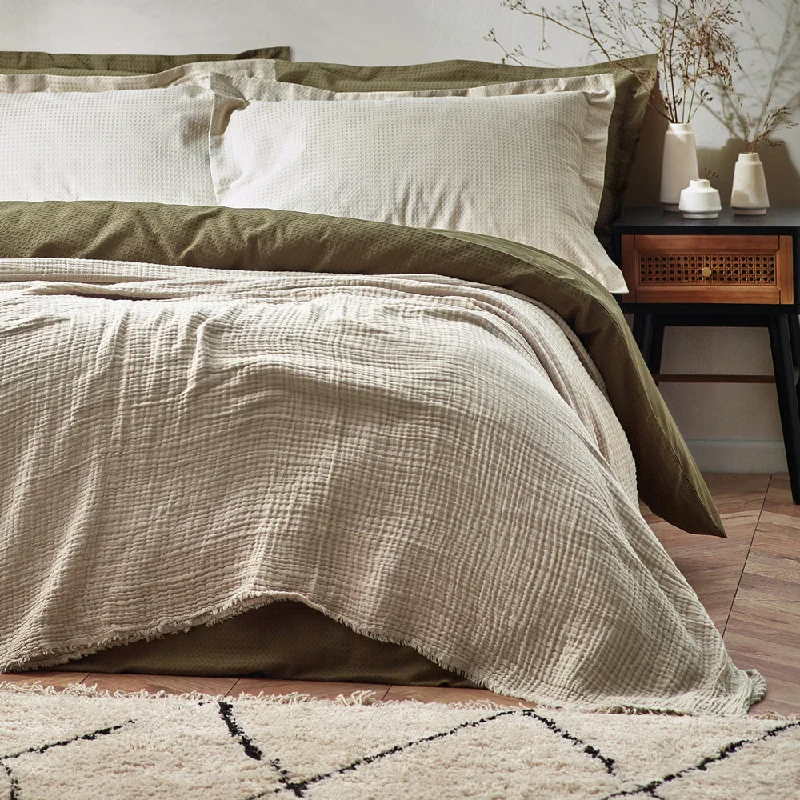 gothic style bedspreads with dark colors and ornate details for a mysterious bedroomLark Muslin Cotton Oversized Throw Natural gothic style bedspreads with dark colors and ornate details for a mysterious bedroomLark Muslin Cotton Oversized Throw Natural