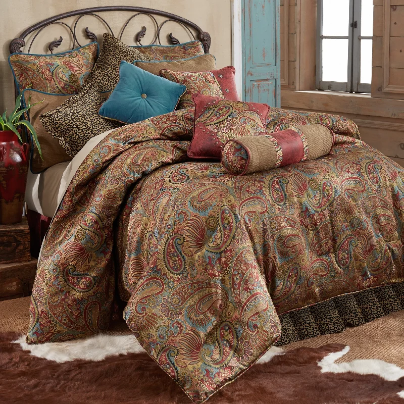 King - size comforters to fit large king - sized beds perfectlyPaseo Road by HiEnd Accents San Angelo Western Paisley Comforter Set, 4PC King - size comforters to fit large king - sized beds perfectlyPaseo Road by HiEnd Accents San Angelo Western Paisley Comforter Set, 4PC