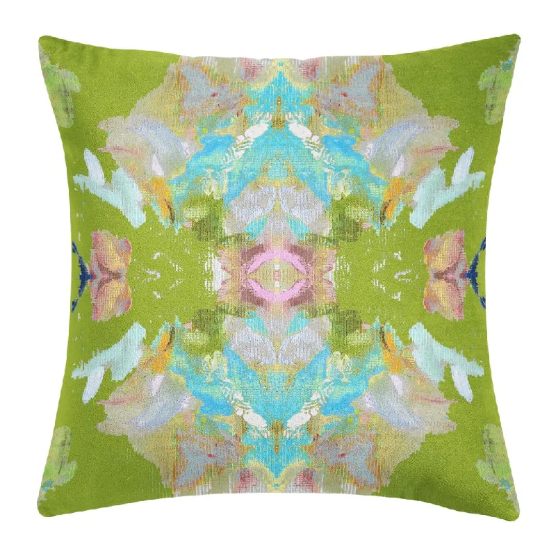 Down Alternative Pillows for Ethical ChoicesStained Glass Green 22x22 Pillow