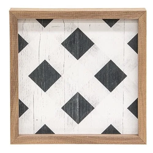 Checkered bed skirts for a classic patternDiagonal Plaid Wall Art 8"